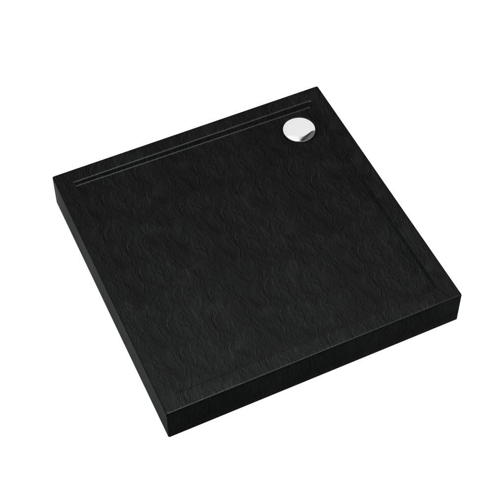 Aquabad® Duschwanne ULTIMA Black Stone, Quadrat, günstig online kaufen
