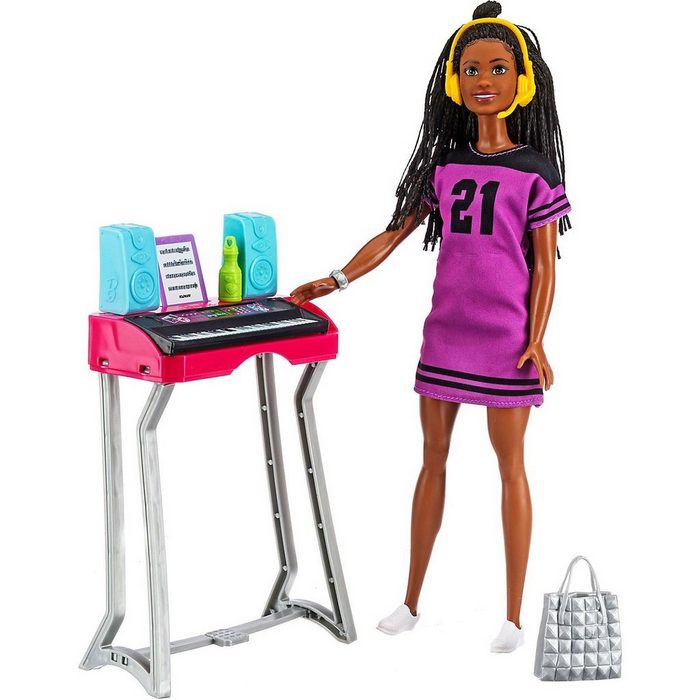Mattel® Anziehpuppe Barbie Big City Big Dreams Brooklyn Aufnahmestudio Spielset mit Puppe