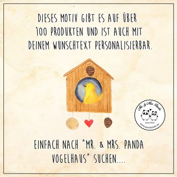 Mr. & Mrs. Panda Topflappen Vogel Haus - Weiß - Geschenk, Ofenhandschuh, Gute Laune, Topflappen, (1-tlg), Strapazierfähig