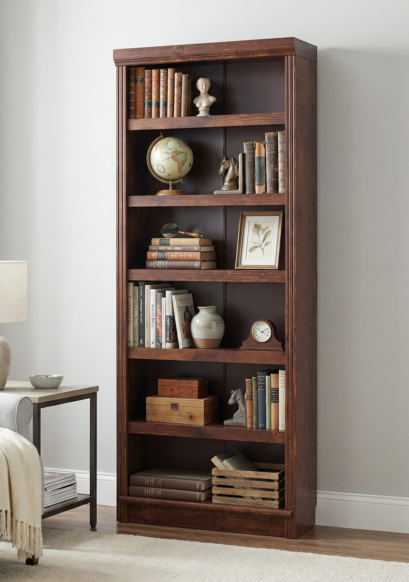 OTTO home Bücherregal Soeren Regal B/T/H: 80/29/185 cm, 6 Fächer, aus massiver Kiefer, FSC®-zertifiziert