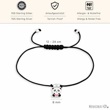 Monkimau Silberarmband Armband Damen mit Panda Anhänger Silber Schmuck (Packung)