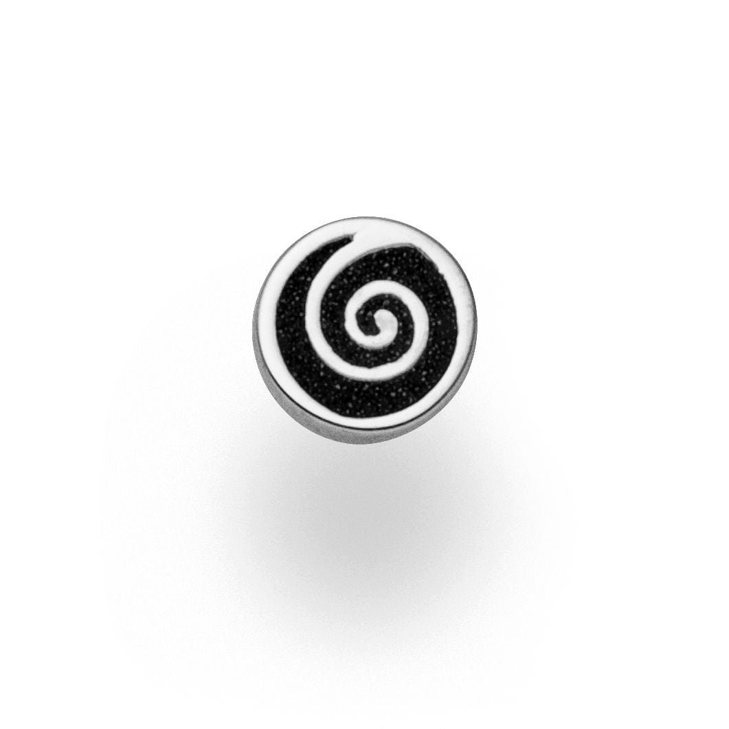 Bead DUR Schmuck: Element "Spirale" mit Lavasand F217
