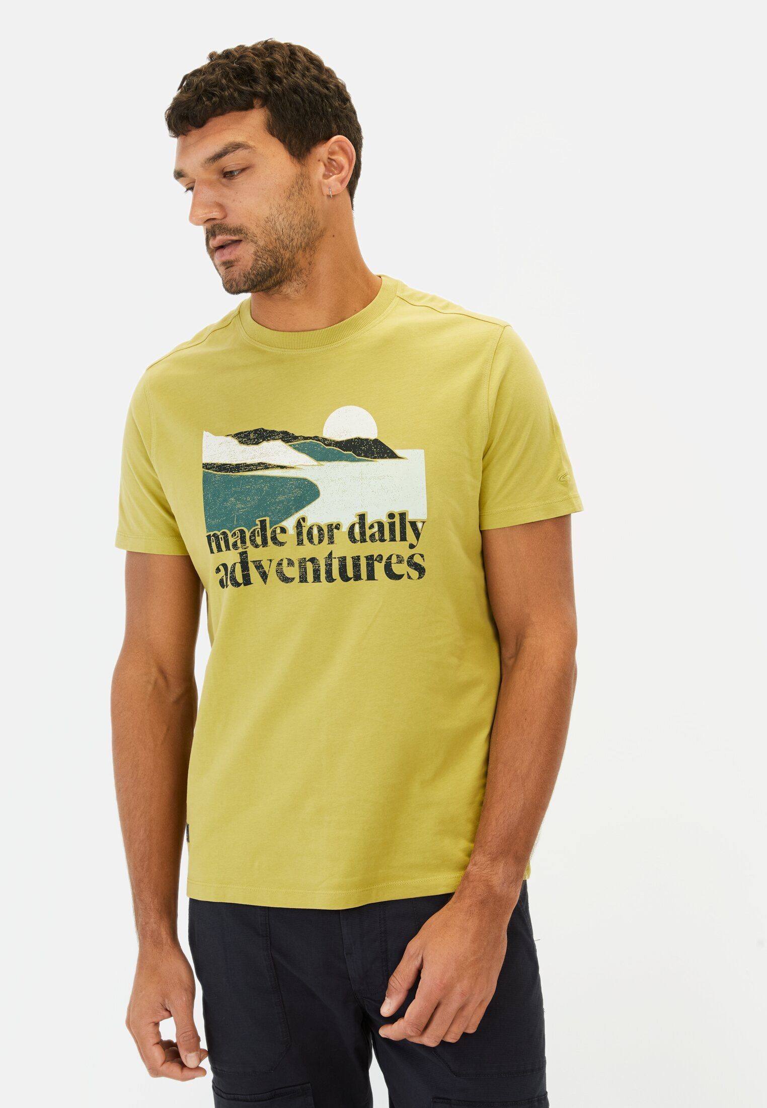 camel active Print-Shirt aus Organic Cotton günstig online kaufen