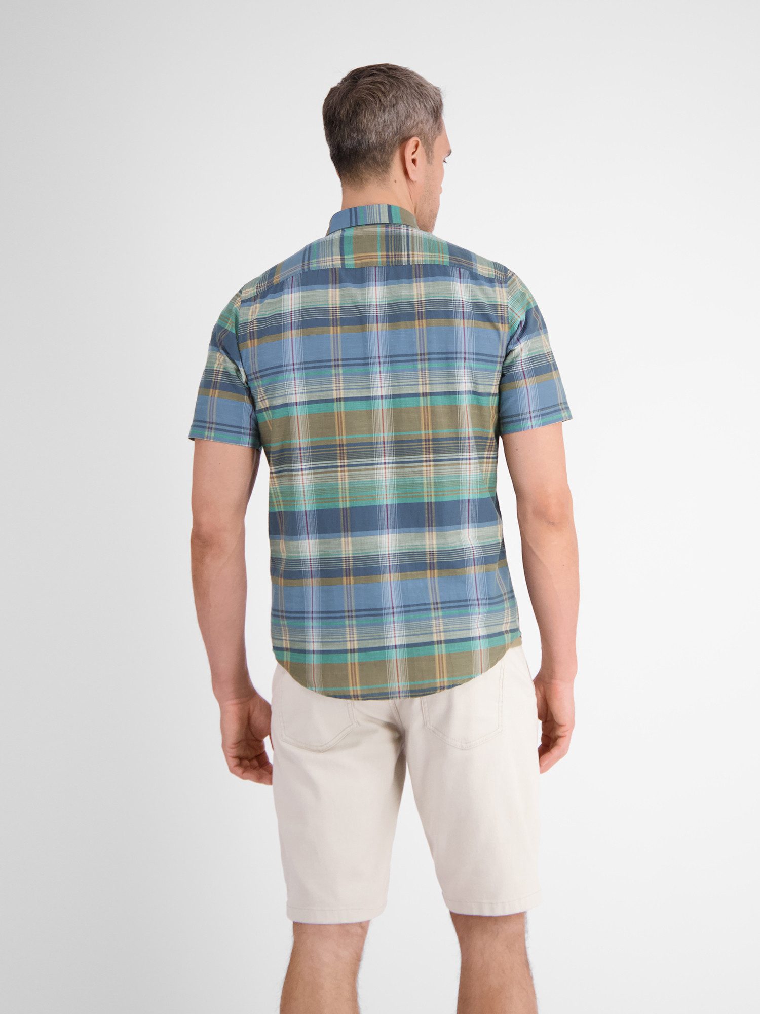 LERROS Kurzarmhemd LERROS Sommerhemd mit großem Karo
