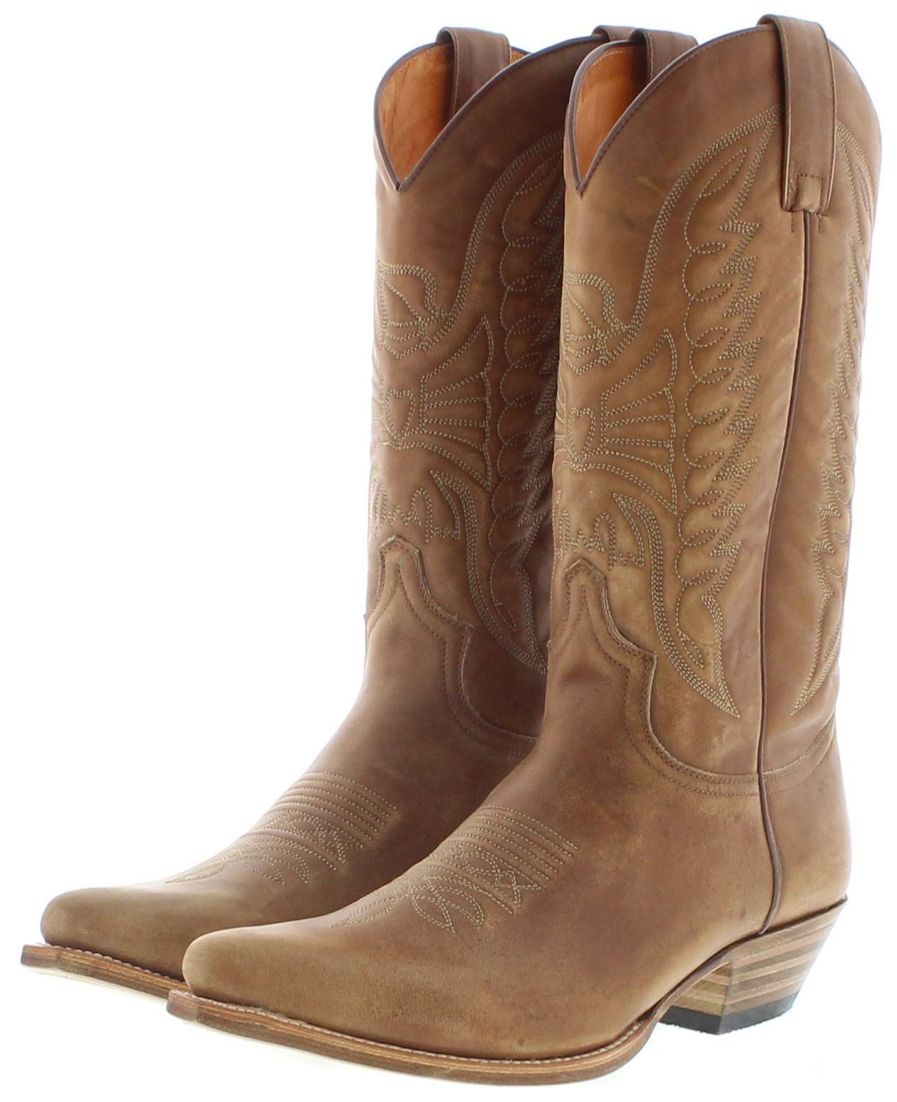 Sendra Boots 2073 Pico 023 Herren Westernstiefel Braun Cowboystiefel Rahmengenähter Herren Westernstiefel