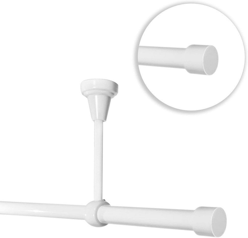 MDEKOR Gardinenstange Vorhangstange 19mm, 1-läufig, 1-läufig Wand oder Deck günstig online kaufen