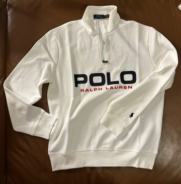 Ralph Lauren Sweatshirt POLO RALPH LAUREN Double Knit Tech Jumper Troyer Mock Sweatshirt Pullo