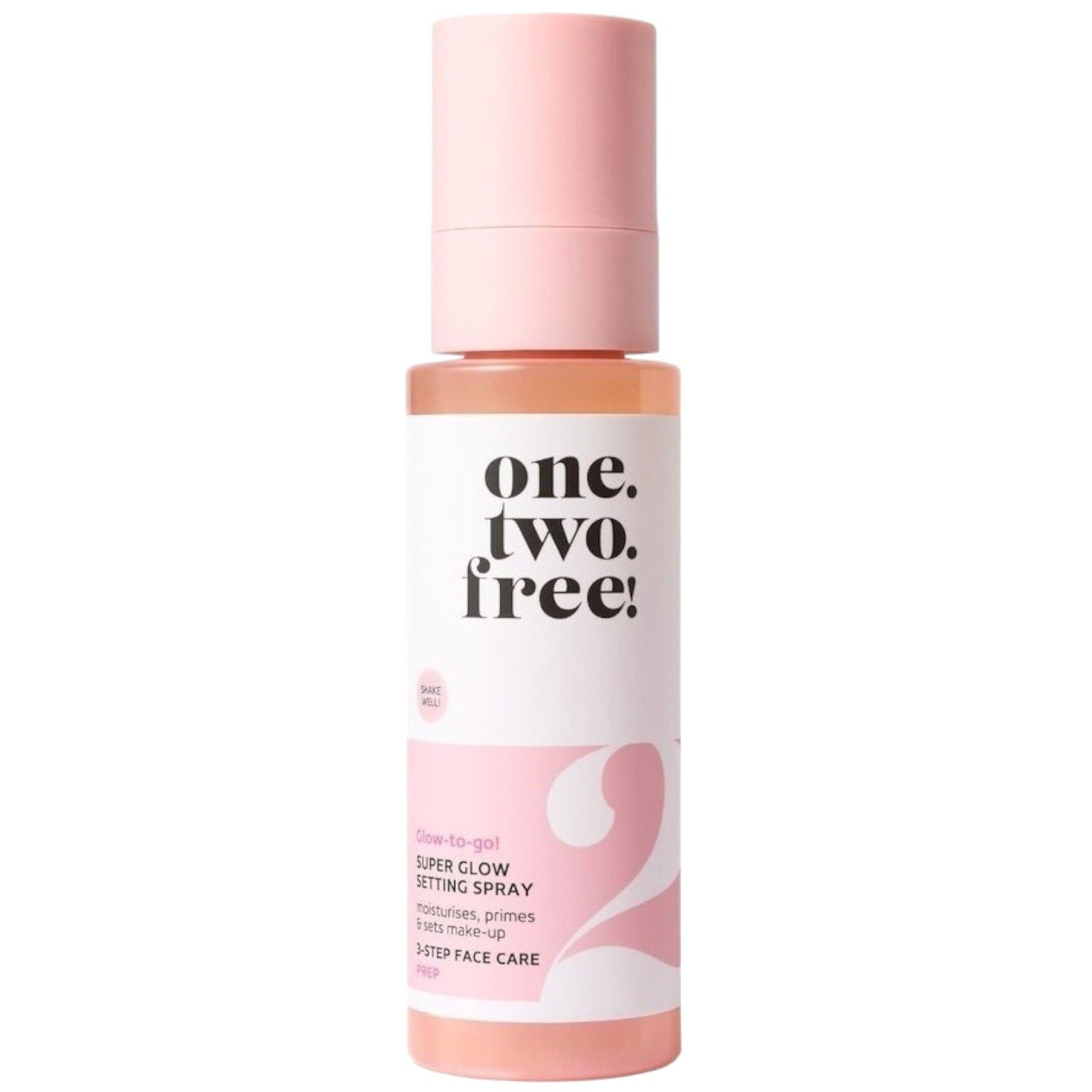 One two free Fixierspray Super Glow 3-Step