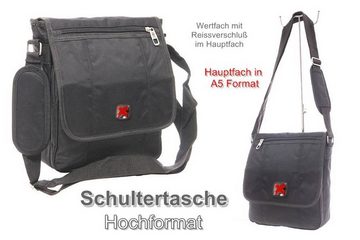 SHG Messenger Bag ◊ Schultertasche Dokumententasche Messenger Bag Herrentasche