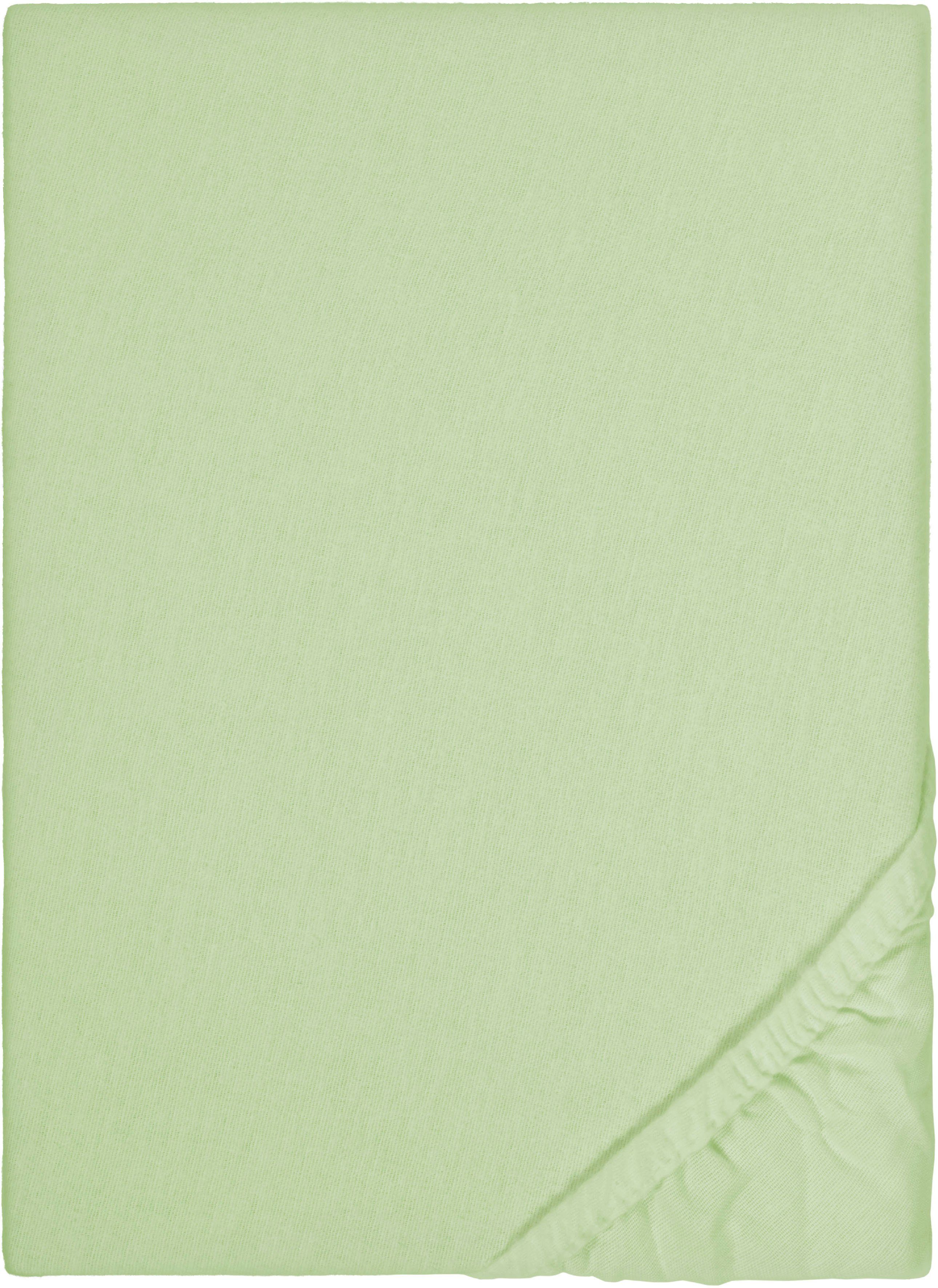 Biberna Spannbettlaken Biber in Gr. 90x200, 140x200 oder 180x200 cm, Biber, günstig online kaufen