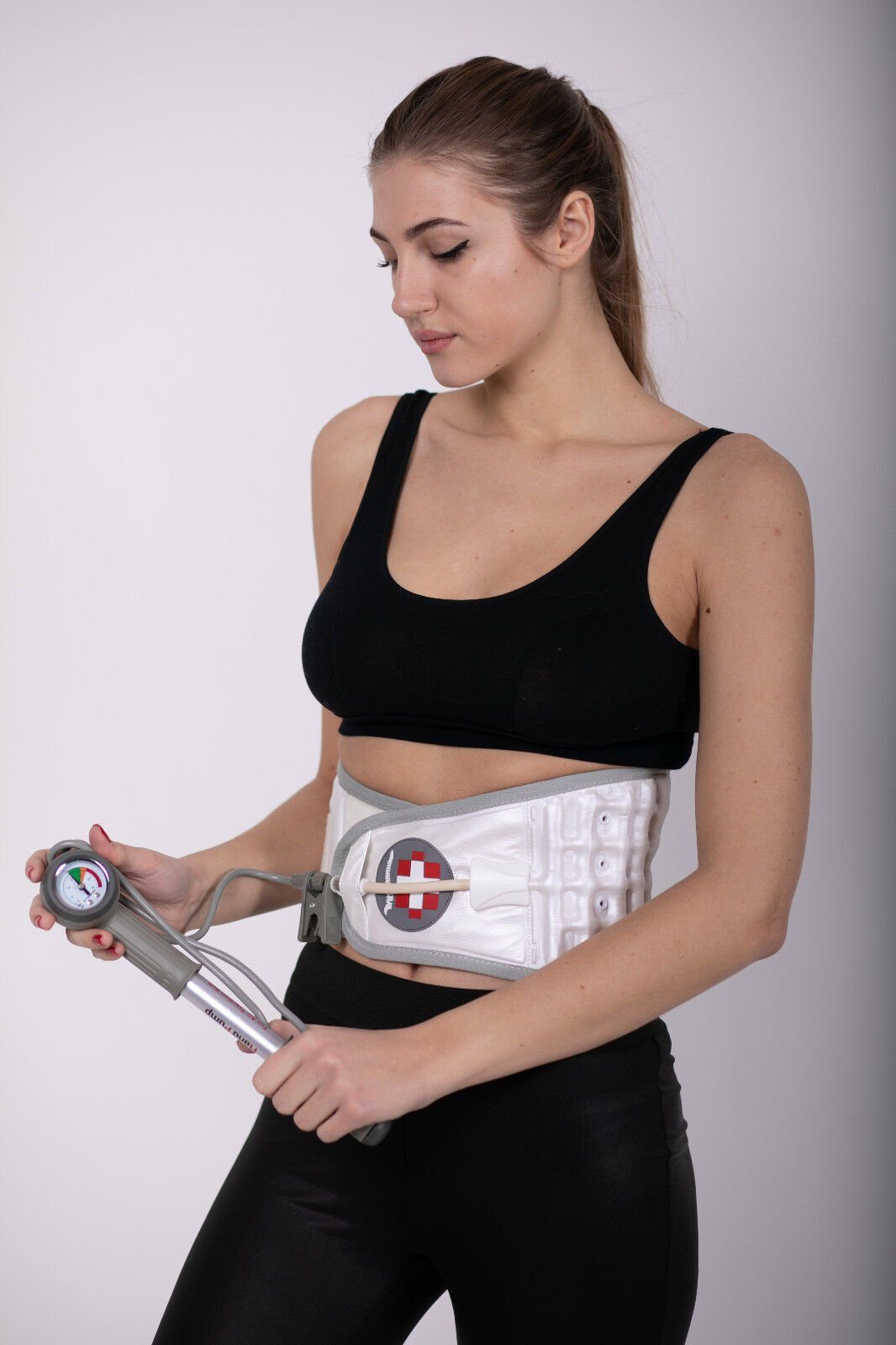 Lorey Medtec Rückenbandage SD101 Aufblasbare Rückenstütze, Lumbalbandage, Luftbandage