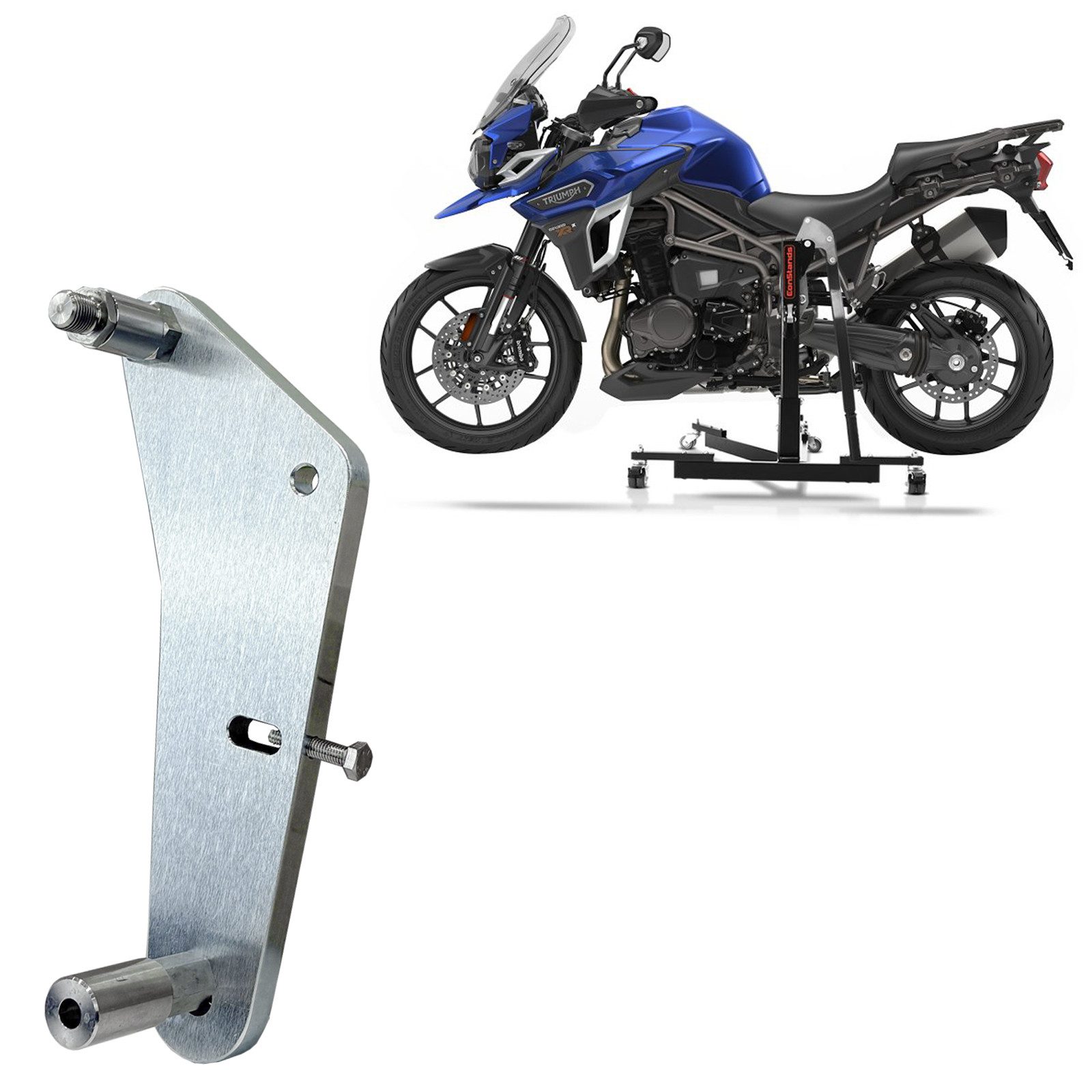 ConStands Motorradheber Adapterplatte für # Power Classic / Evo für Triumph Tiger Explorer/ XC