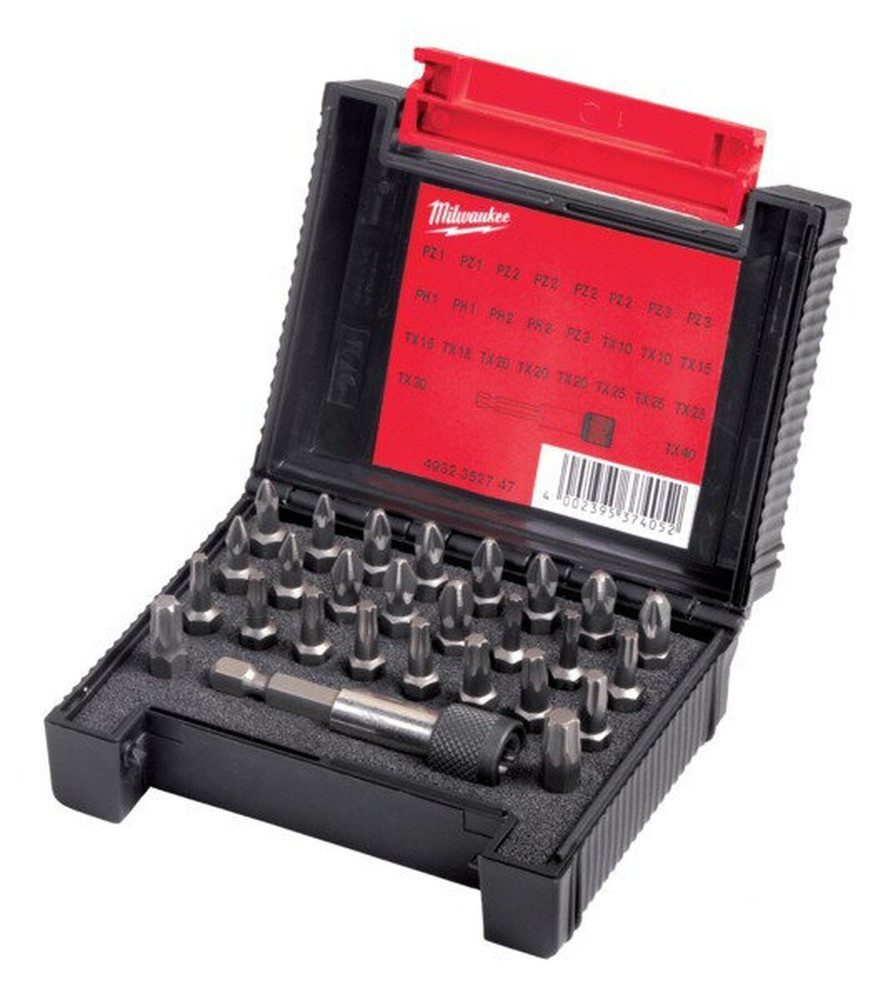 Milwaukee Bit-Set MILWAUKEE ENDSET 27-tlg. /KARTON /PH-PZ-TX +HALTER