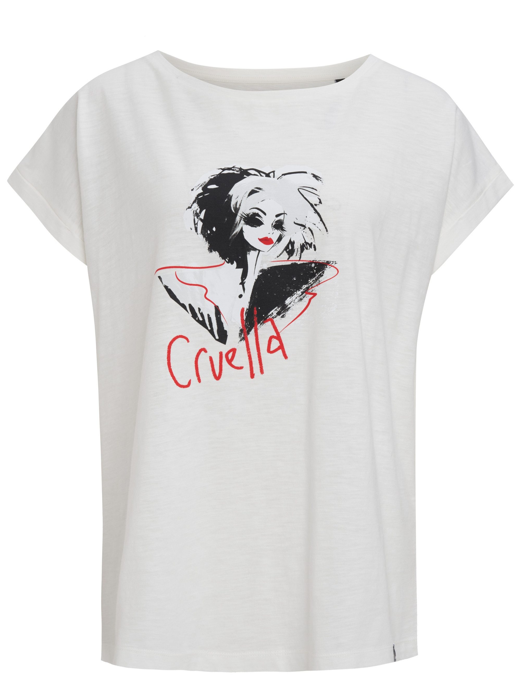 T-Shirt Cruella Devil Art Ecru