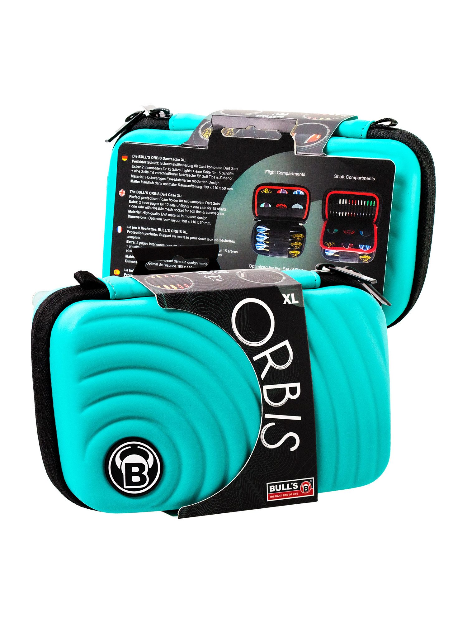Dartpfeil Orbis HS Carbon Darttasche Dartbox Pfeilaufbewahrung Darts-Etui
