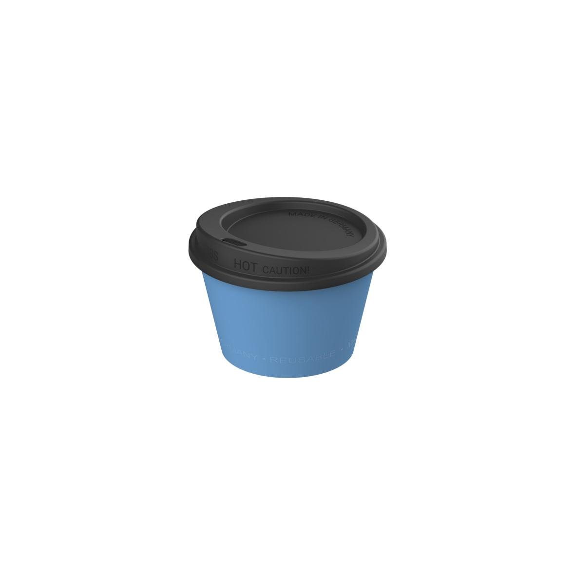 elasto Coffee-to-go-Becher 100ml Mehrwegbecher 100% recyclebarer Klein-Becher, Made in Germany, Bio-Kunststoff, BPA Frei, Umweltfreundlich, Bruchfest