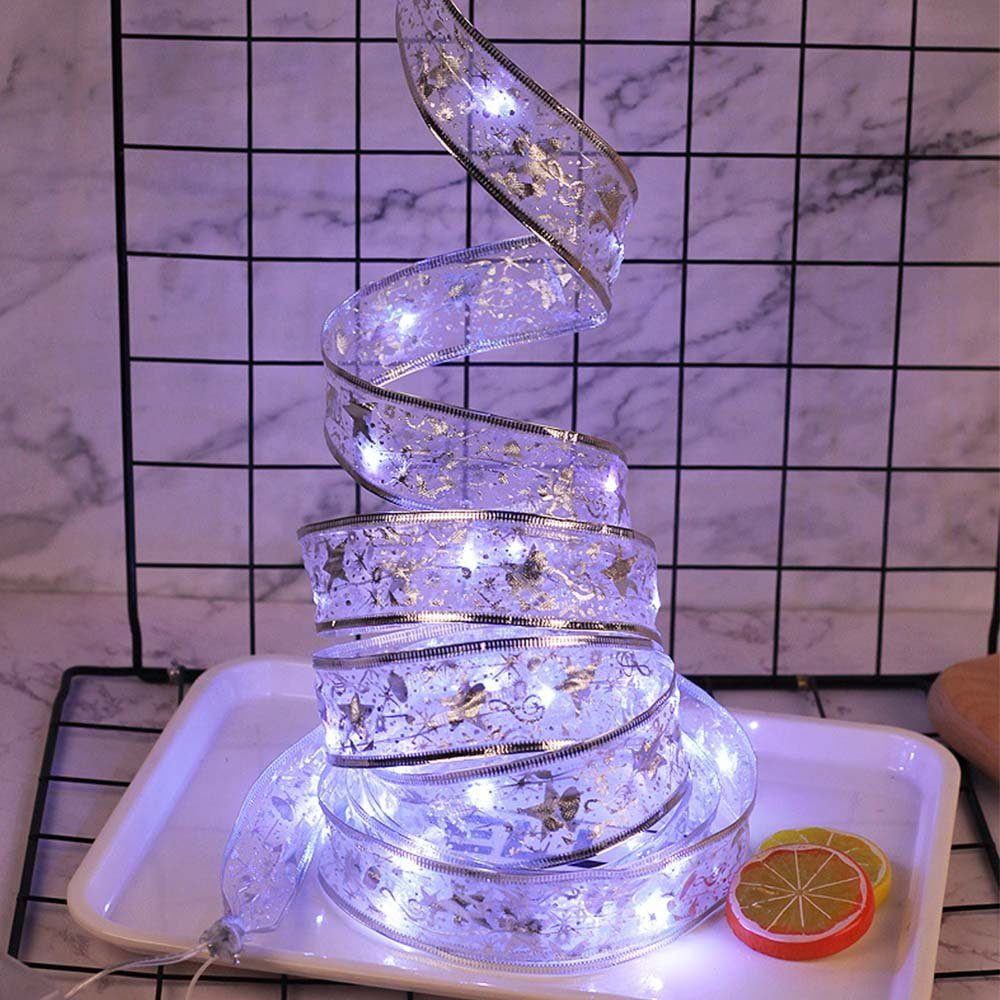 Dekolicht, Lichterkette Weiß Band Weihnachtslichter,LED Laybasic LED-Lichterkette,LED 4M,Wasserdicht,Kupferdraht,Weihnachtsbaum,Weihnachtsdekoration