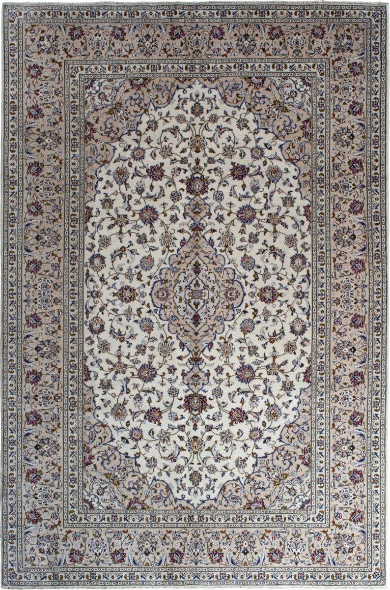 Orientteppich Keshan 201x306 Handgeknüpfter Orientteppich / Perserteppich, Nain Trading, rechteckig, Höhe: 12 mm