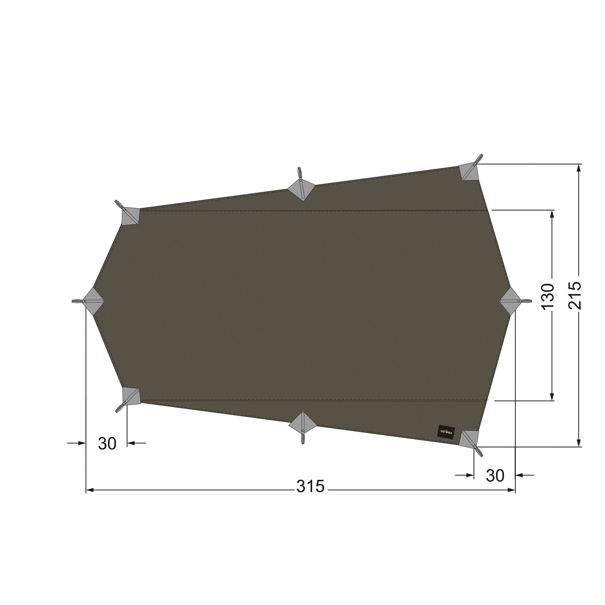TATONKA® Tarp-Zelt Tarp Wing 2 LT Tarp