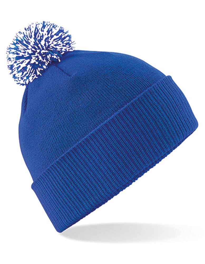 Goodman Design Bommelmütze Strickmütze Beanie Pompon Mütze Pudelmütze Duales Design – mit Umschlag oder als Slouch-Beanie