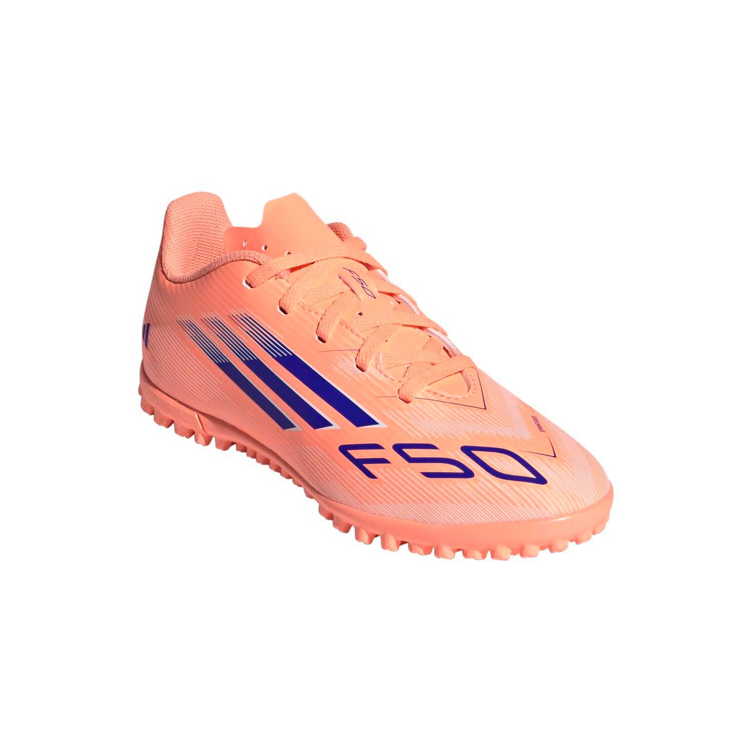adidas Performance F50 Club TF (für Kunstrasen, Hart- und Aschenplätze) orange/blau Fußballschuh