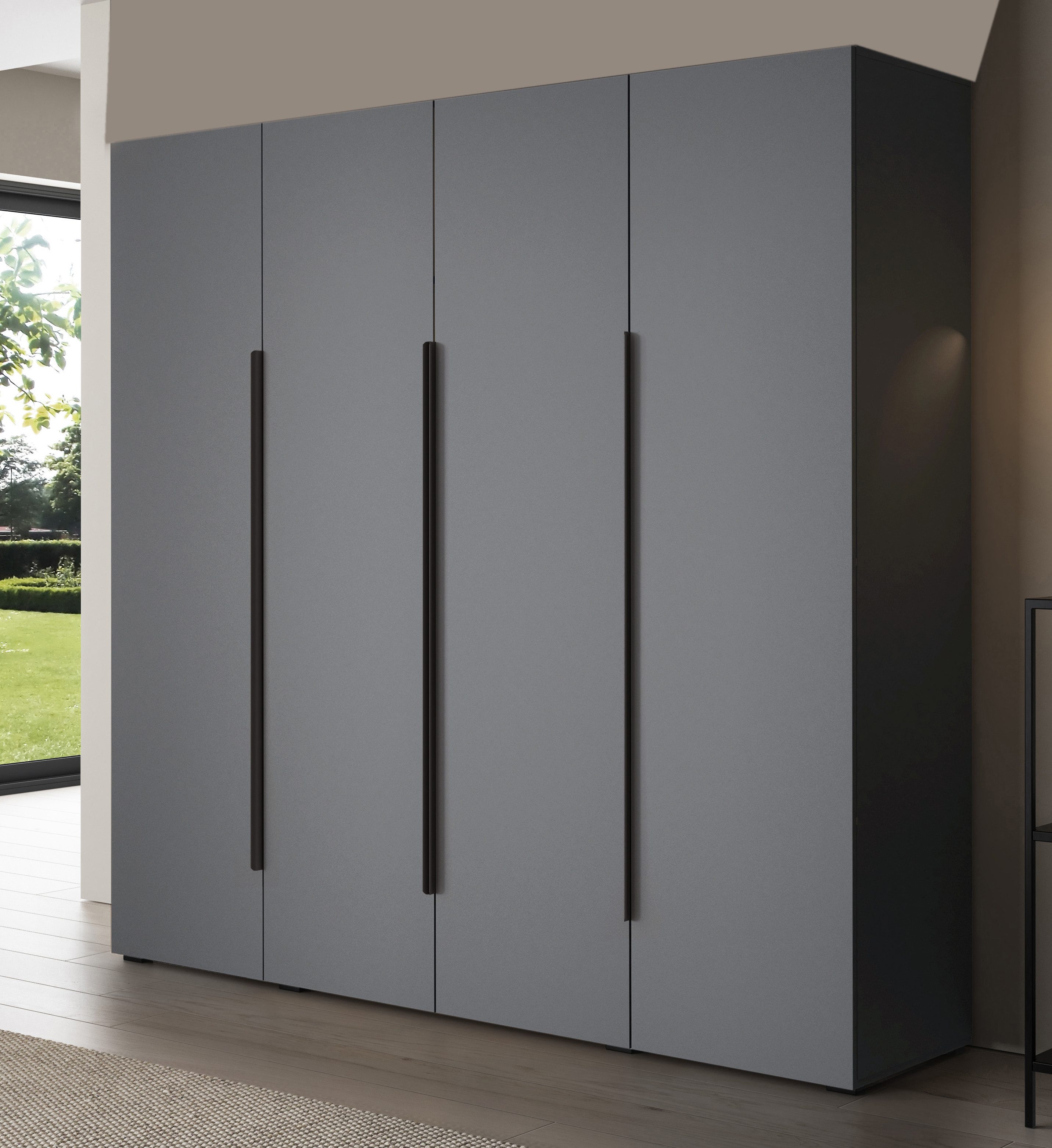 Compleo Drehtürenschrank mit Metallgriffe STELLS, Elegant günstig online kaufen