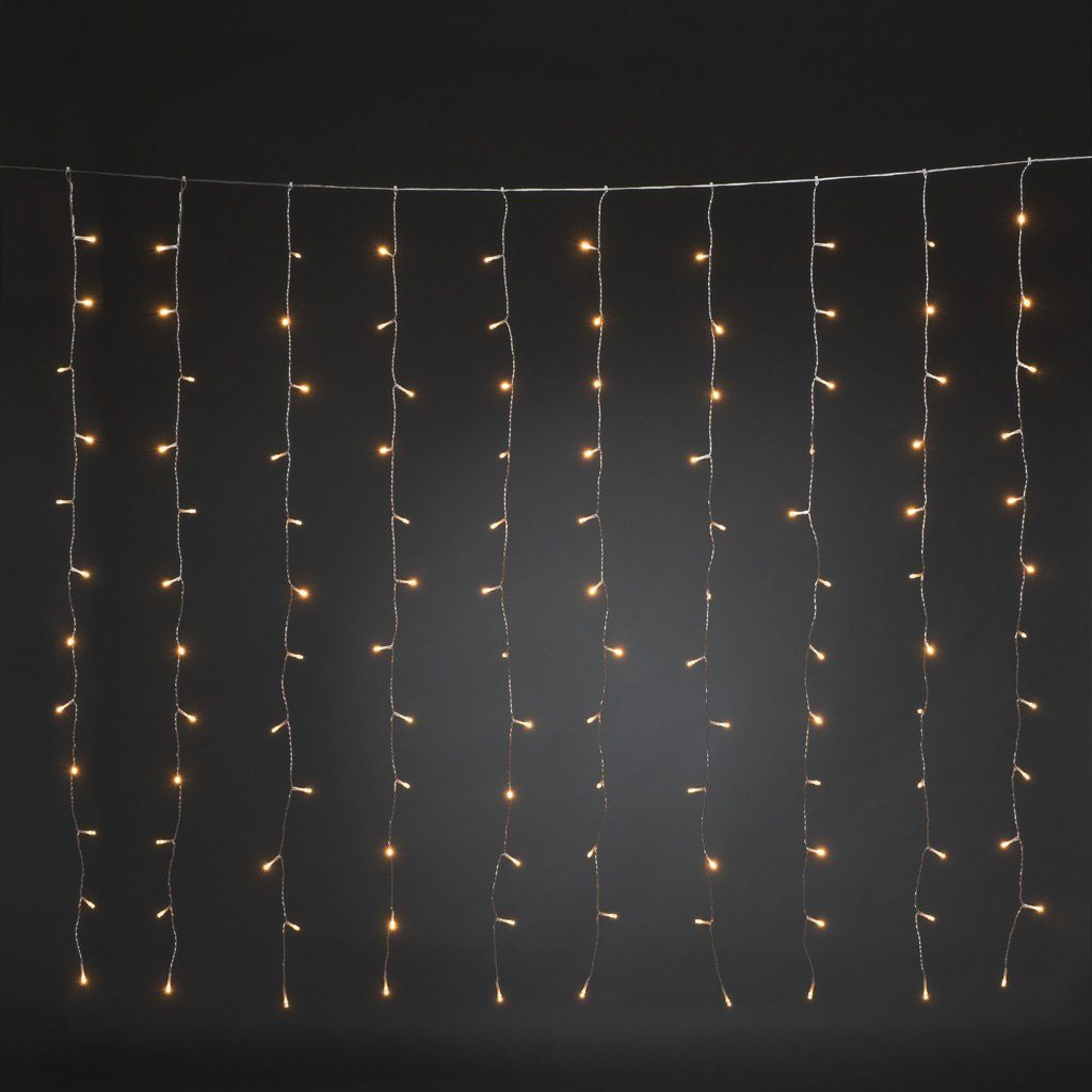 KONSTSMIDE LED-Lichtervorhang Dioden bernsteinfarbene 120 Weihnachtsdeko