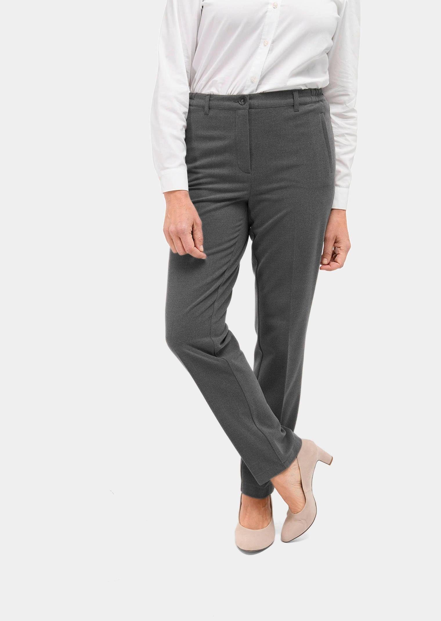 Stoffhose Bügelfaltenhose mit Melange-Effekt