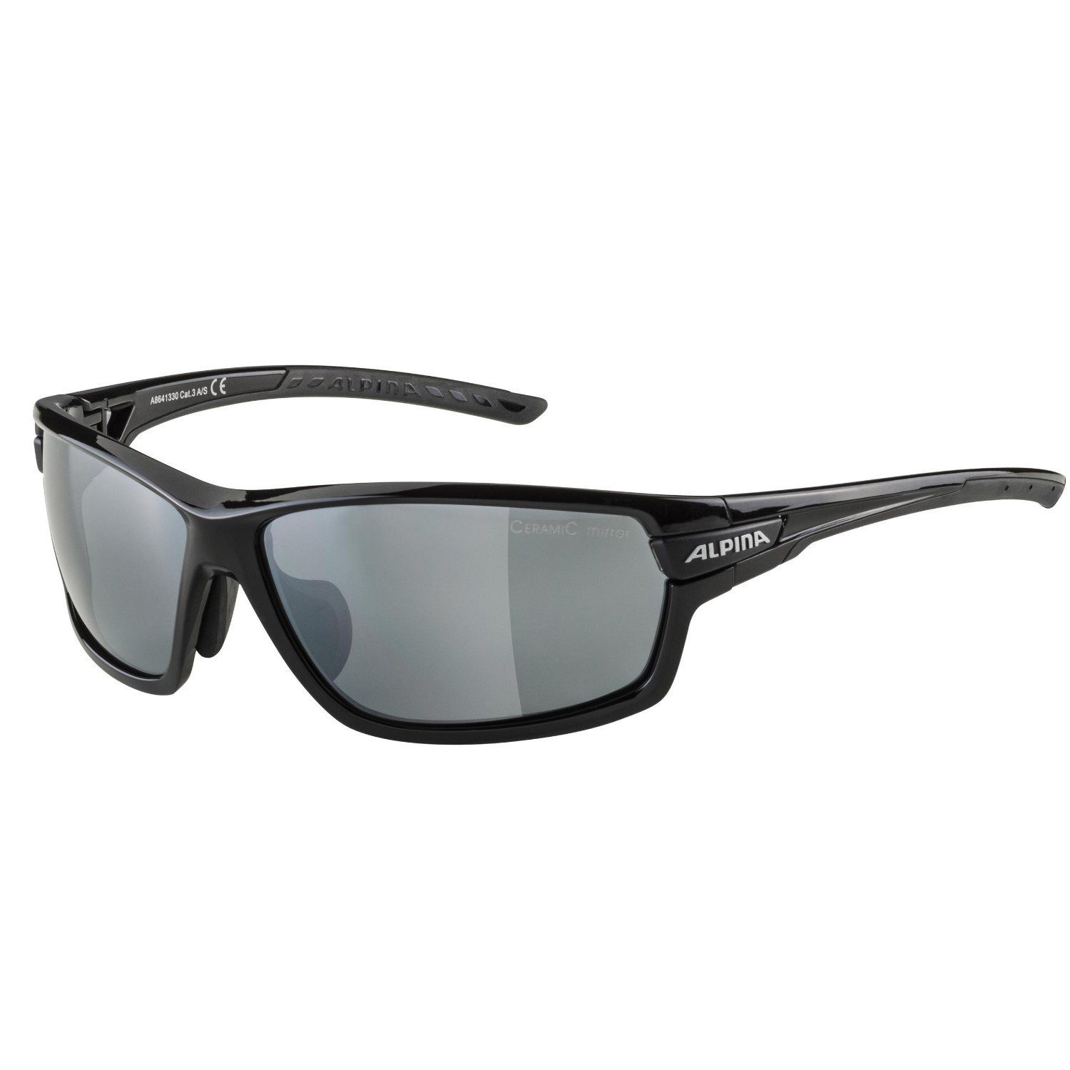 Alpina Sports Sportbrille TRI-Scray 2.0 Sonnenbrille mit Wechselscheiben Schwarz