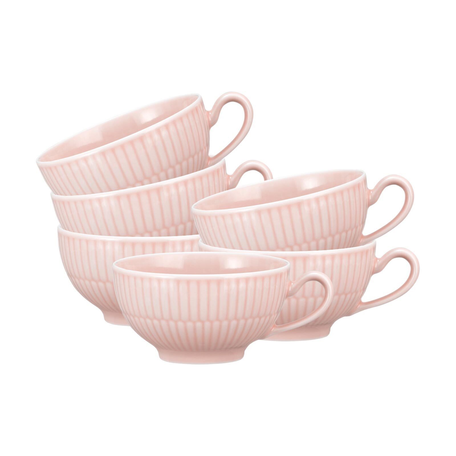 Seltmann Weiden Tasse Amina Teetassen 0,22 l 6er Set, 6-tlg., Porzellan
