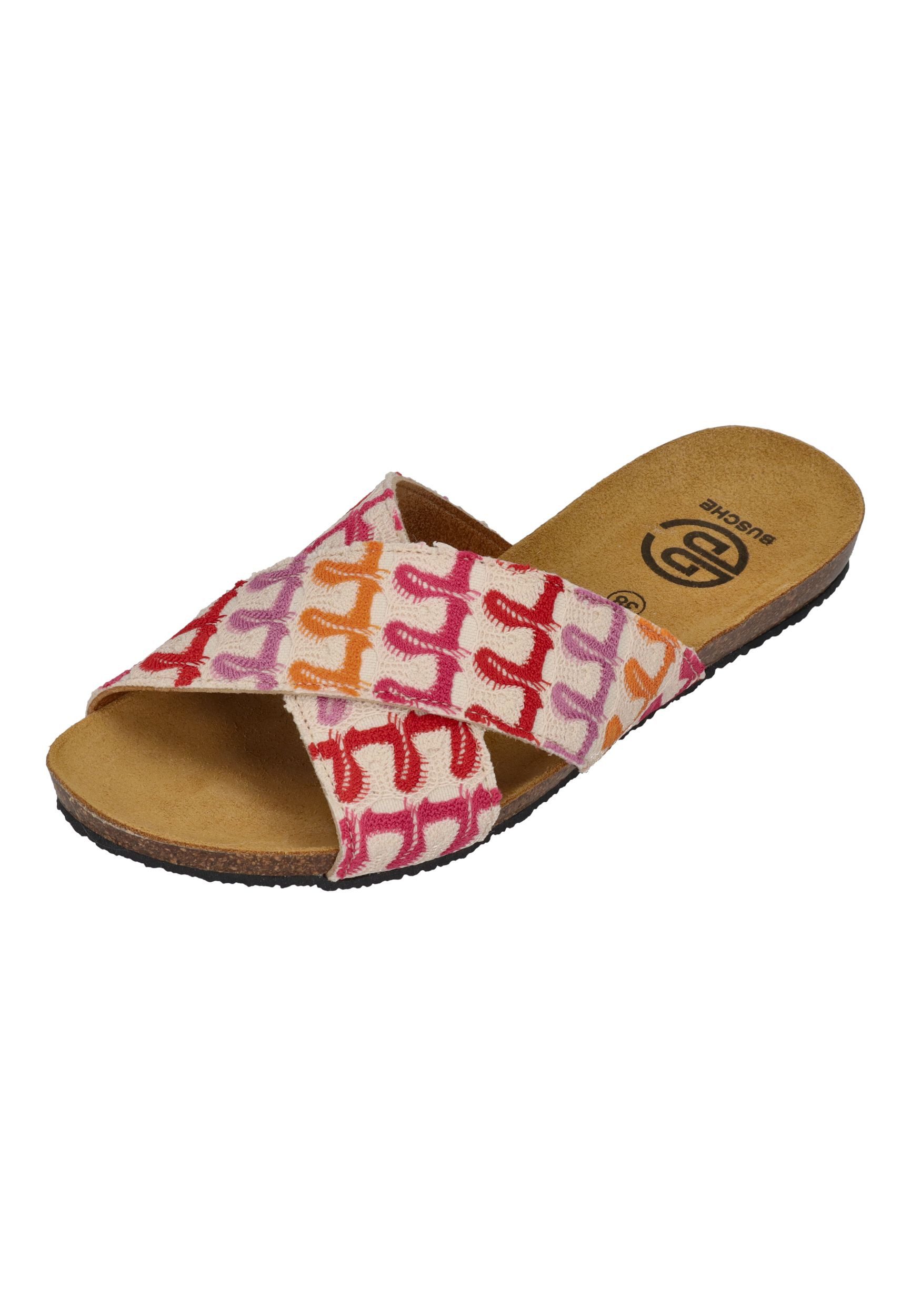 Busche LA MADEIRA Pantolette Fantasy Fresa