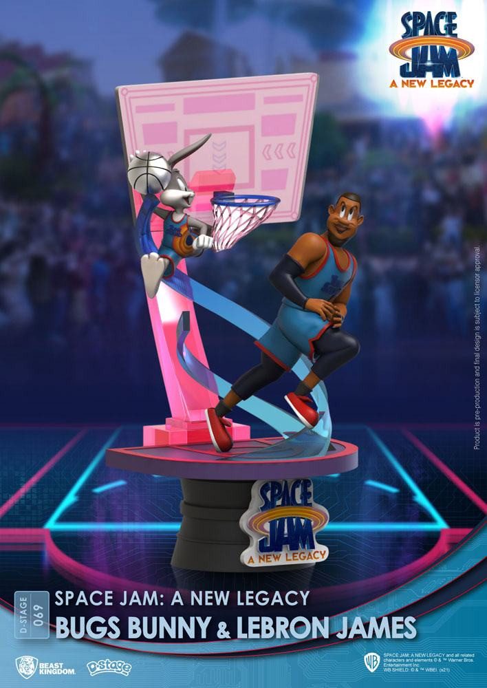 Beast Kingdom Toys Merchandise-Figur Space Jam: A New Legacy D-Stage Bugs Bunny & Lebron James