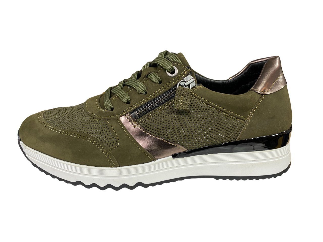 Aco ACO Damen Sneaker CLAIRE H22C1080-99626 Forest grün Schnürschuh