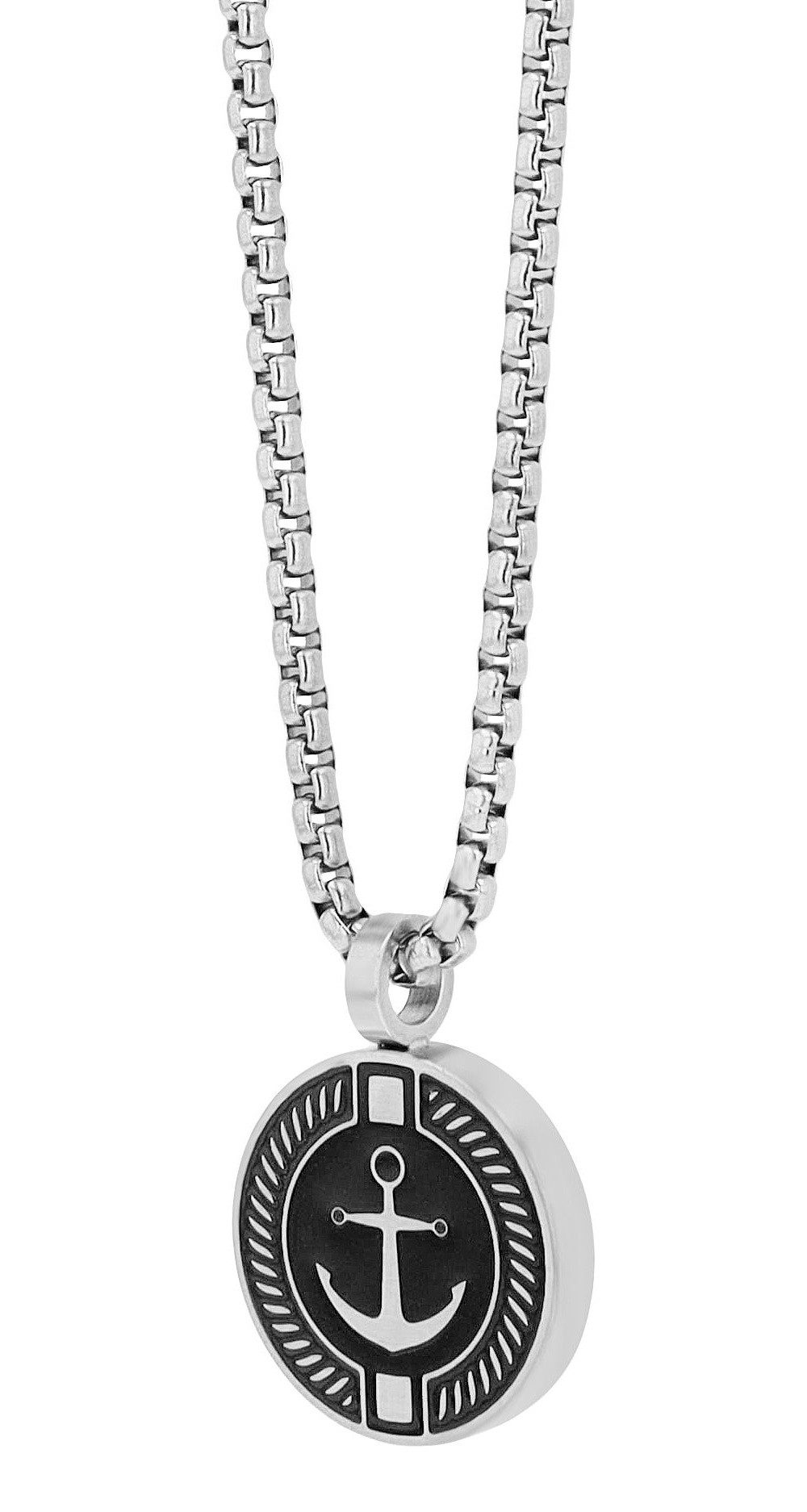 Adelia´s Gliederkette Halskette – Venezianerkette aus Edelstahl 60 cm, Ideal als Geschenk – dezent und elegant