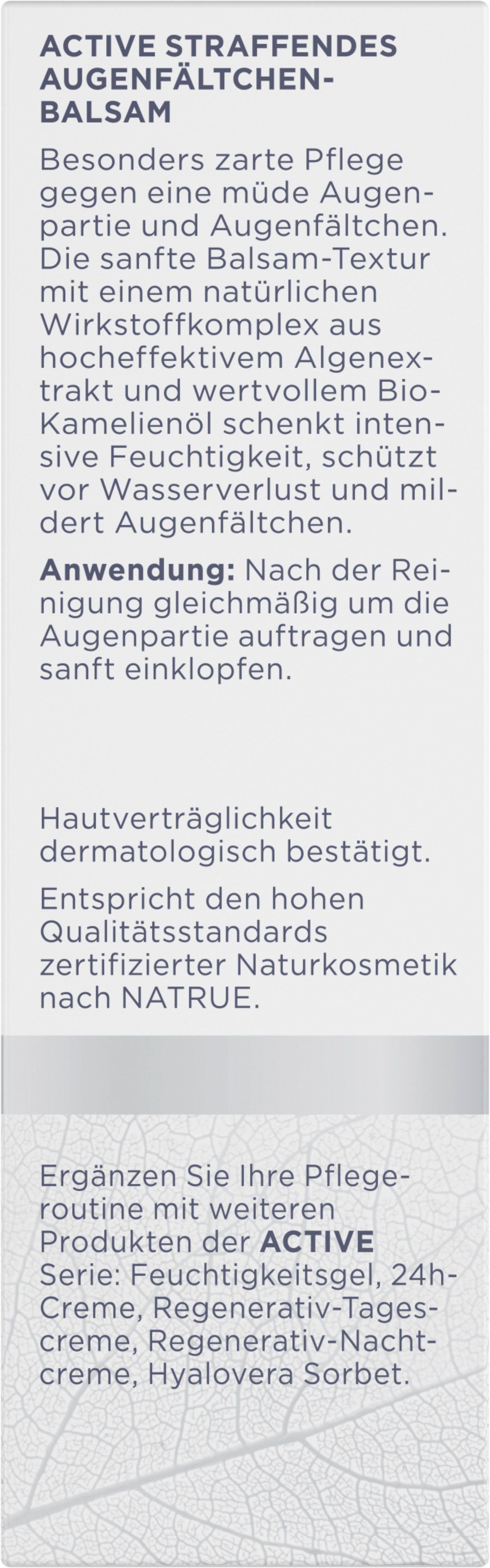 HELIOTROP Active Augenfältchenbalsam Augencreme