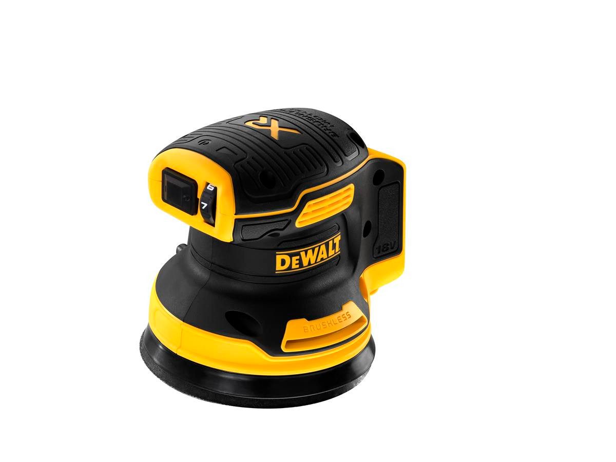 DeWalt Akku-Exzenterschleifer 18 V (Basisv), max. 12000 U/min, ohne Akku und Ladegerät; 125 mm