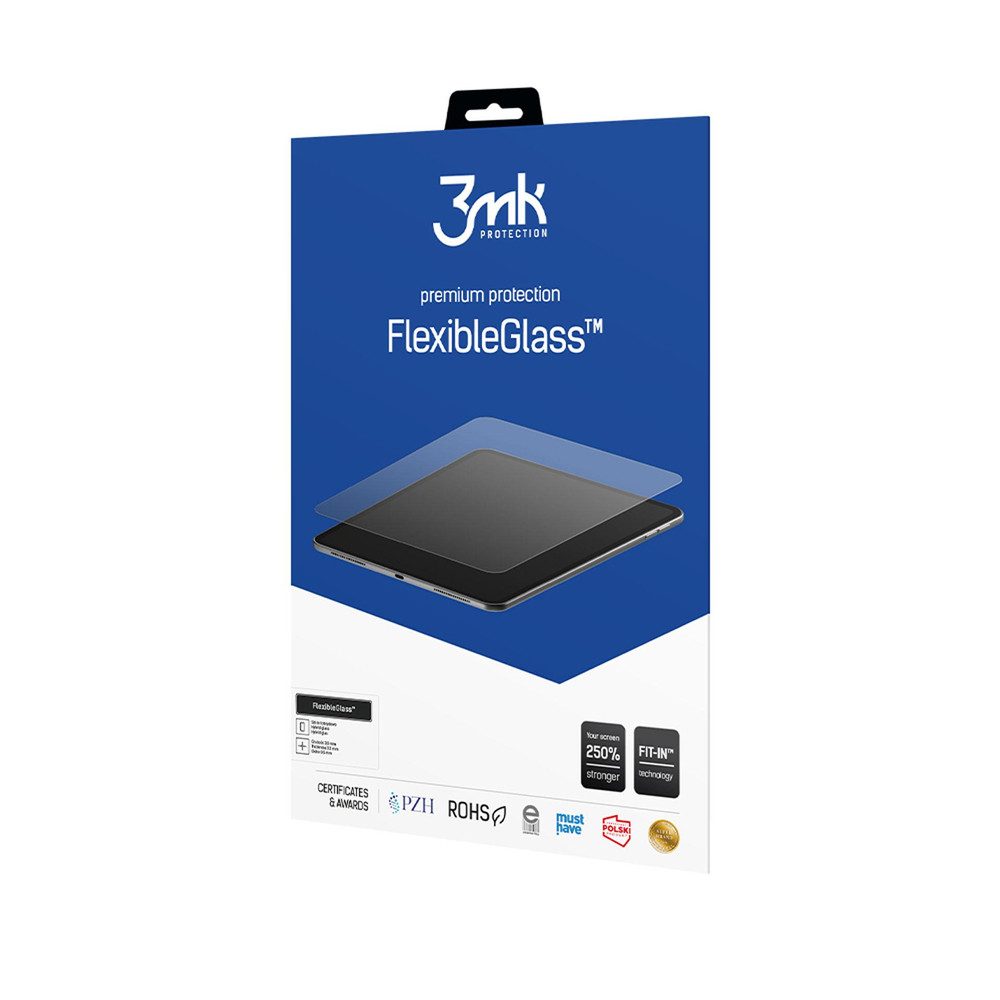 3MK Displayschutzglas Bildschirmschutz Hybridglas Panzerfolie für Apple MacBook Pro 14" (M1 / M2 / M3), Spar-Set, 1 Stück, Hybridglas, stoßfest, antibakteriell, kratzfest