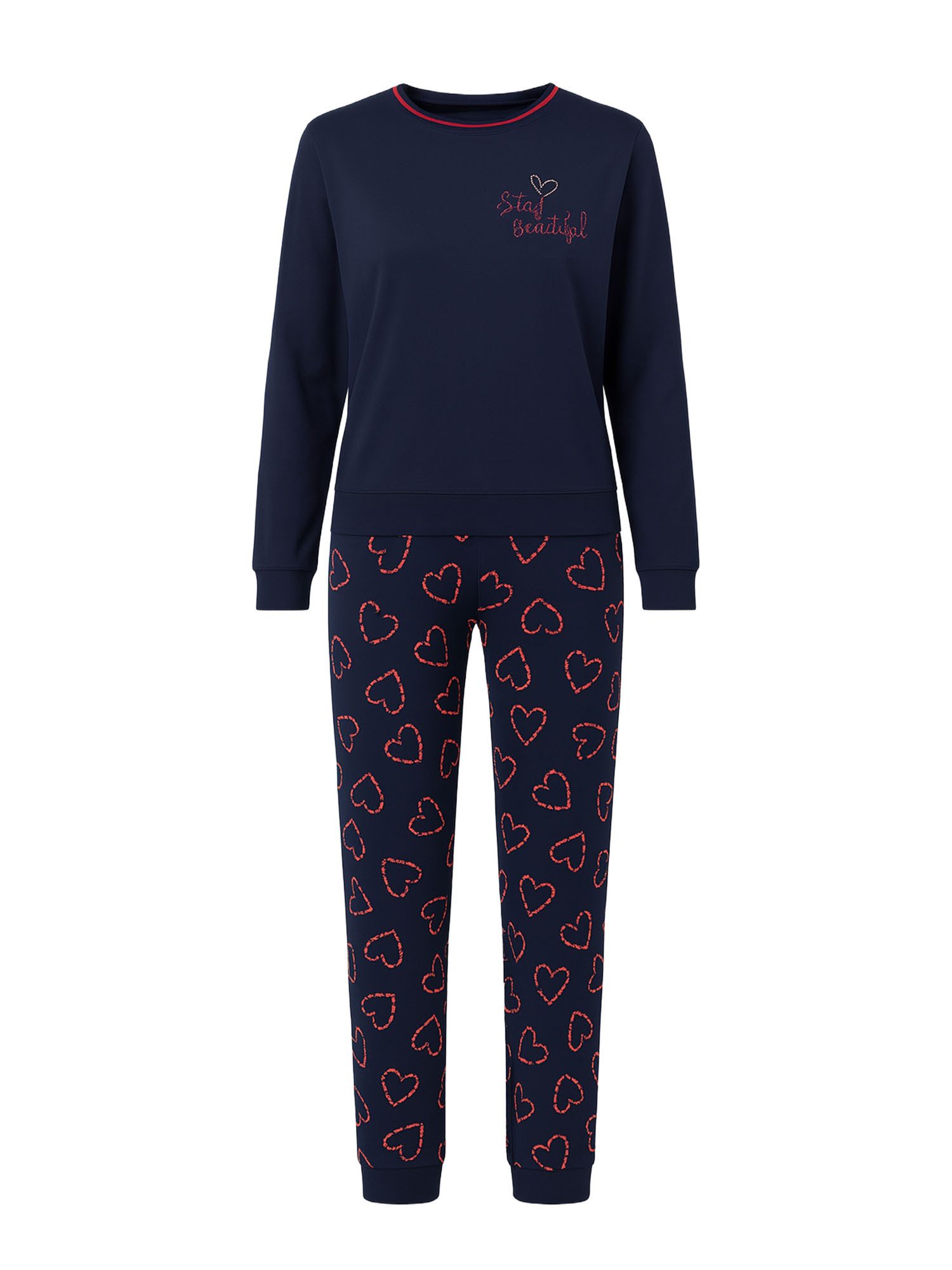Goldenbay Pyjama Magnolia (2 tlg) Schlafanzug, Pyjama Set, Nachtwäsche