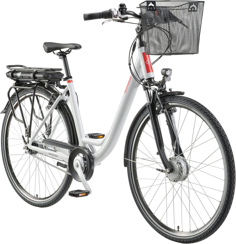Thumbnail - Telefunken E-Bike Cityrad Multitalent RC657, 7 Gang Shimano Nexus Schaltwerk, Nabenschaltung, Frontmotor, 536,5 Wh, Pede...
