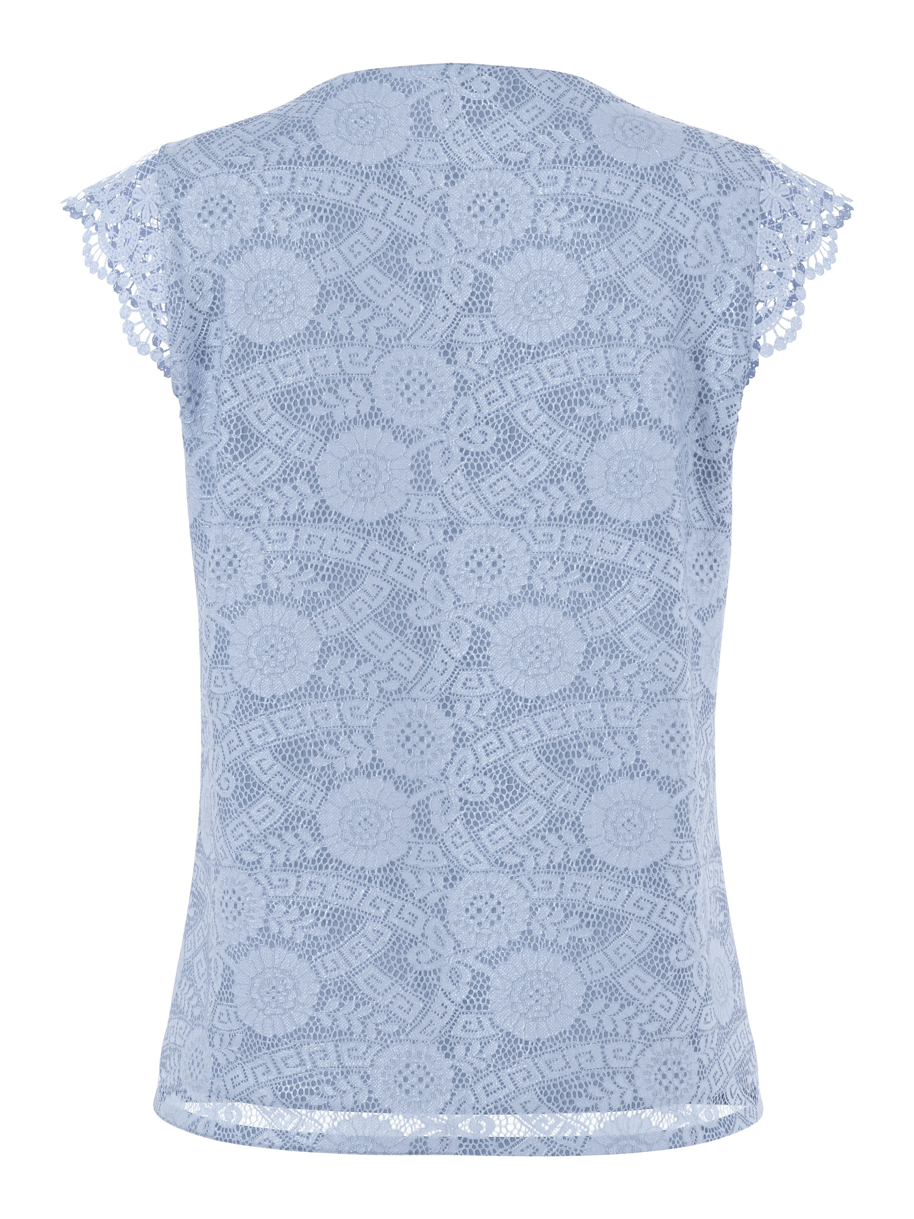 pieces Spitzentop PCOLLINE SL LACE V-NECK TOP WVN NOOS günstig online kaufen