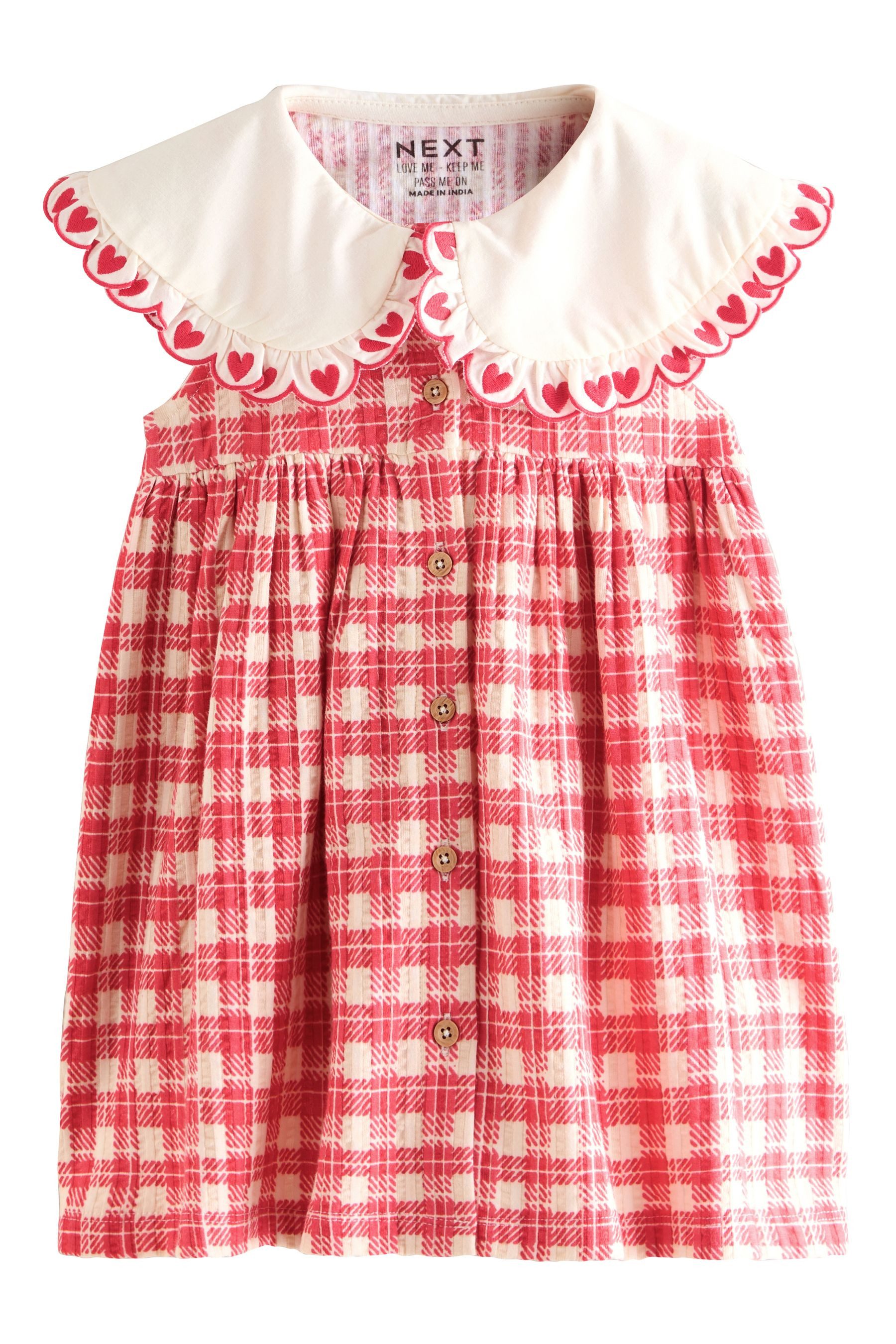 Next Sommerkleid Ärmelloses Sommerkleid mit Kragen (1-tlg)