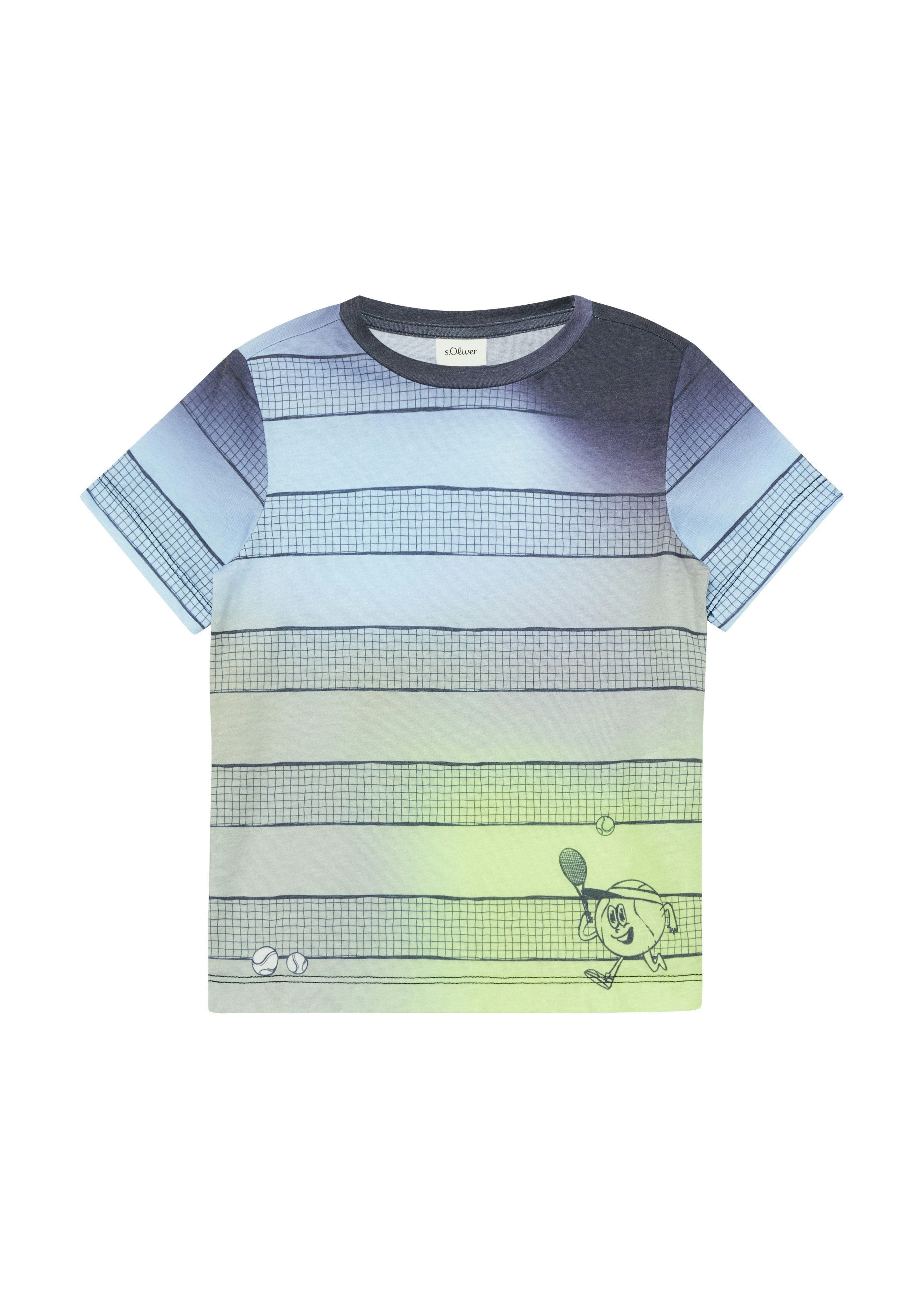 s.Oliver Junior Kurzarmshirt Rundhals im Batik-Stil