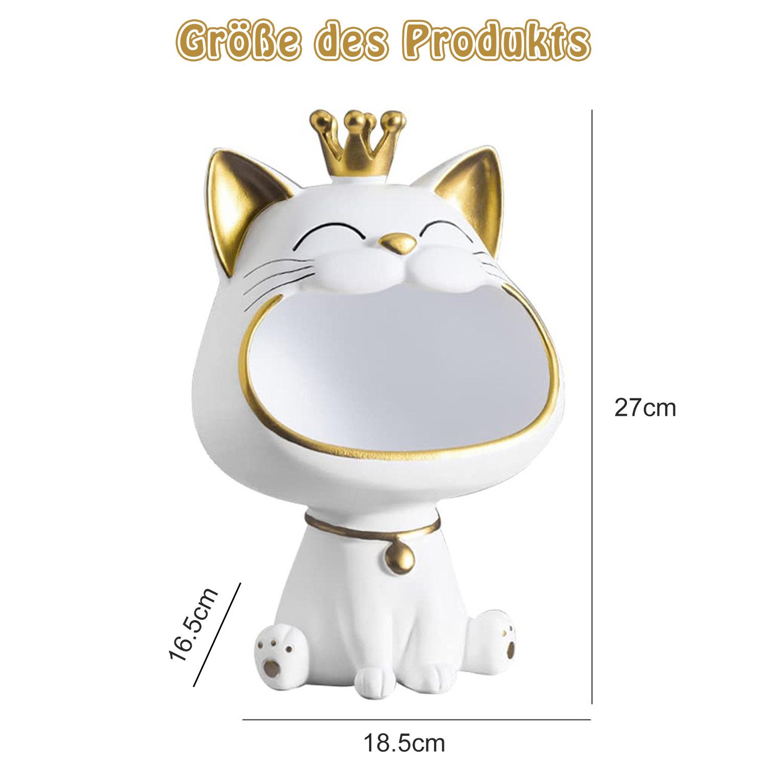 Refined Living Dekoschale Katze Deko Lachende günstig online kaufen