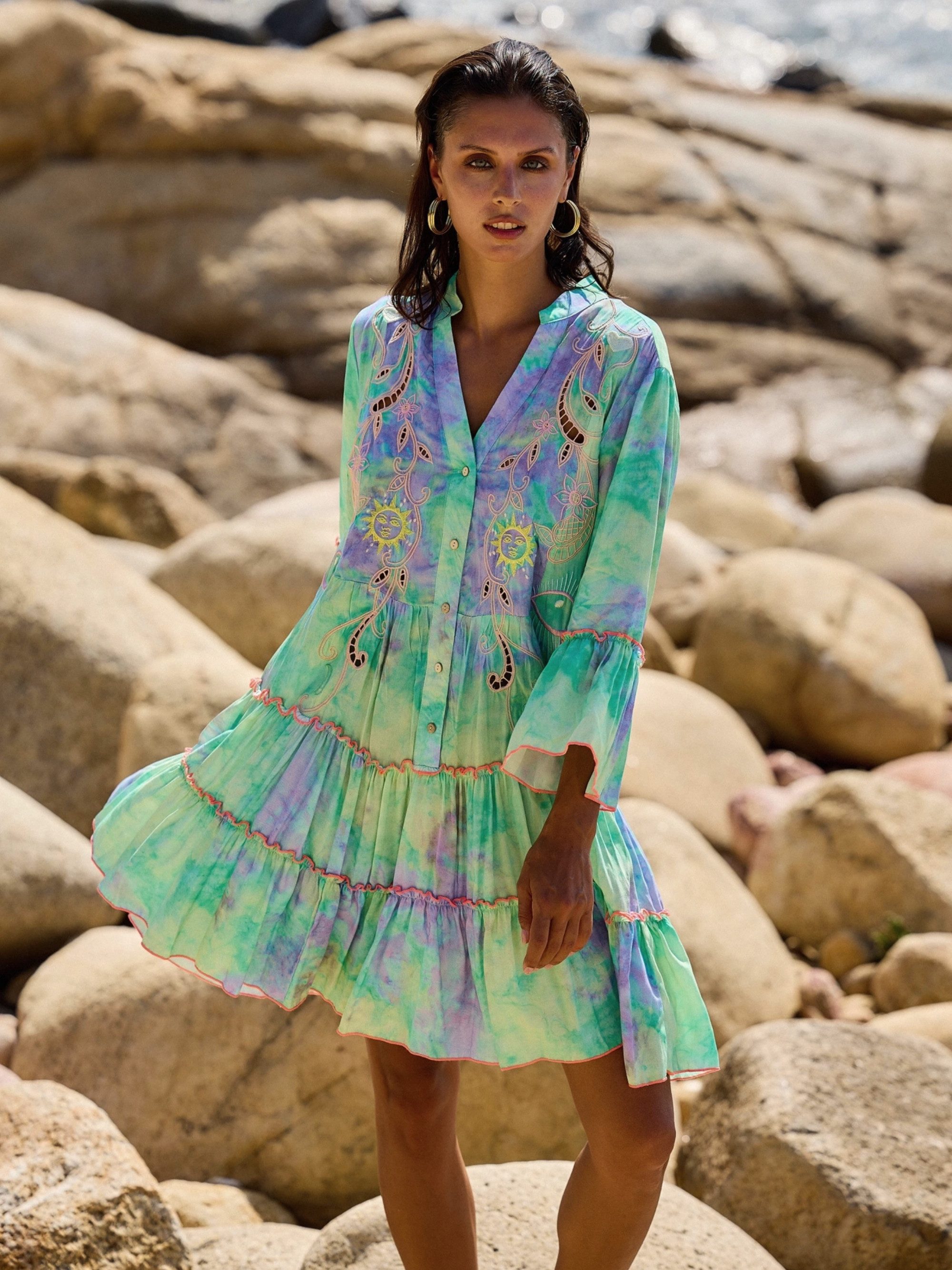 ANNIS Fashion & Accessoires Tunikakleid "LAGUNA BREEZE" (1-tlg) aus Viskose günstig online kaufen