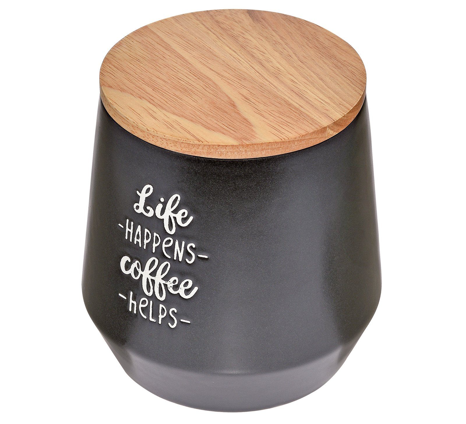 Vorratsdose Keramik, Cilio 1-tlg), Vorratsdose 1 Kaffeedose Matt Coffee Lebensmitteldose Liter Culture, (Stück,