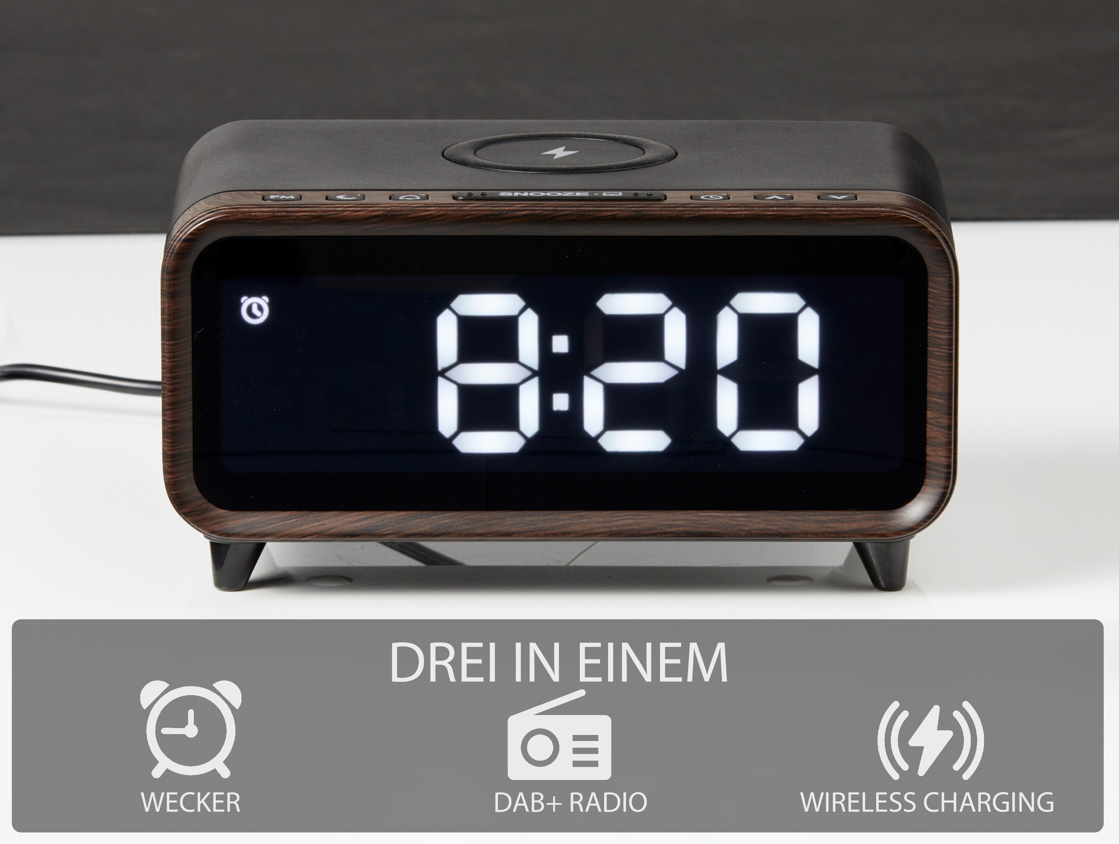 Northpoint Radiowecker DAB+ mit Kabelloser Ladestation günstig online kaufen