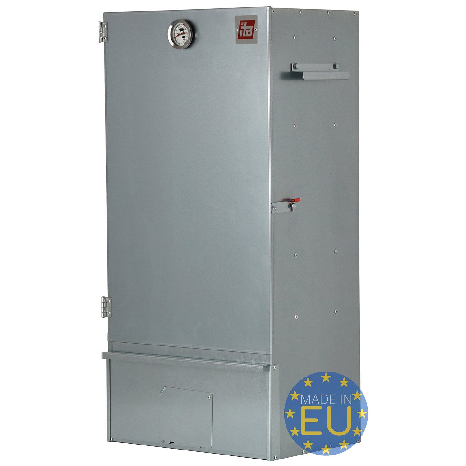 ITA Räucherofen Räucherofen 7001 - Premium Räucherschrank mit 3 Etagen 81 cm, 1-St., Legierter Stahl - Qualität Made In EU - Smoker - Direkt vom Hersteller