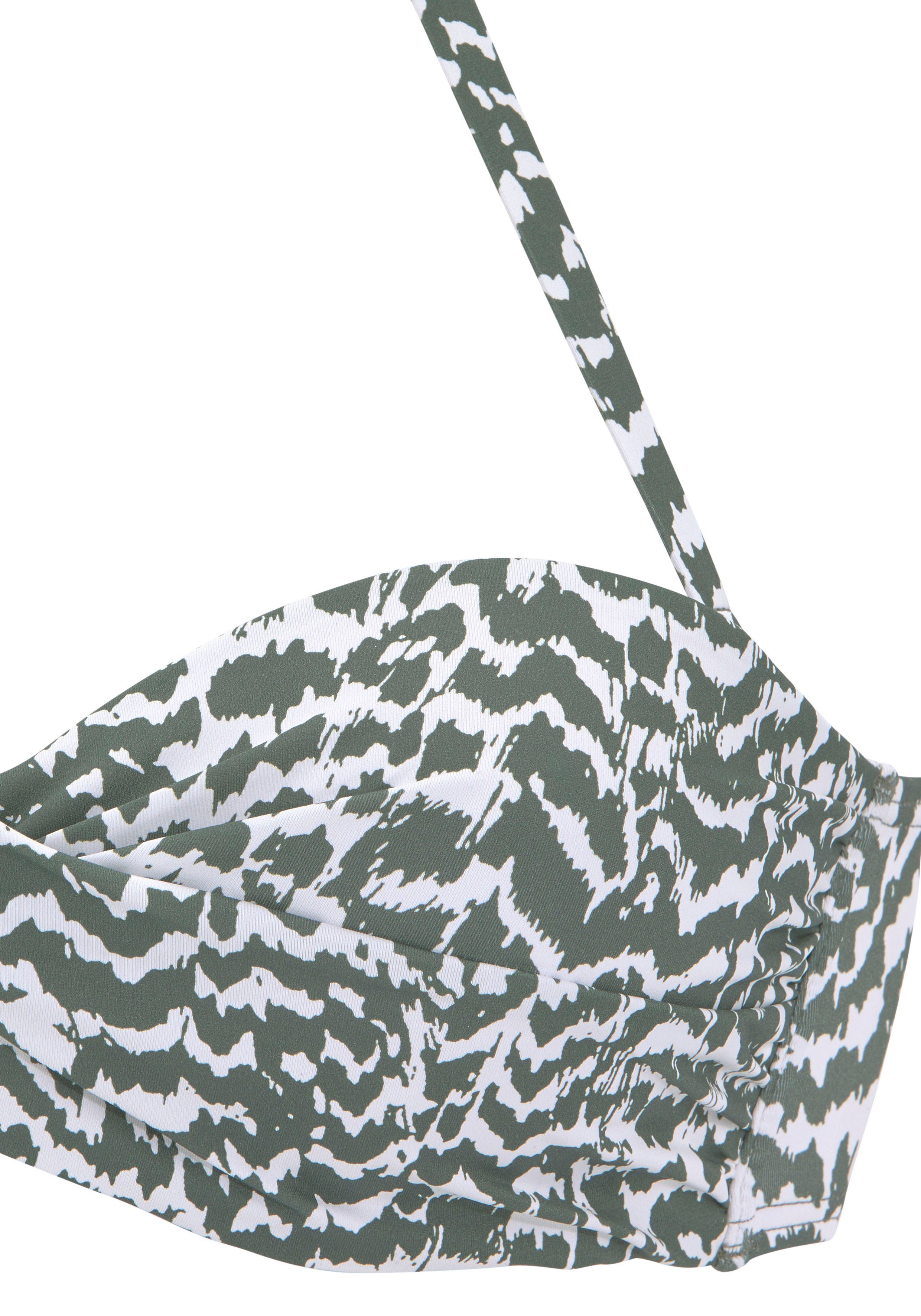 LASCANA Bügel-Bandeau-Bikini-Top Sansa, mit abnehmbaren Trägern