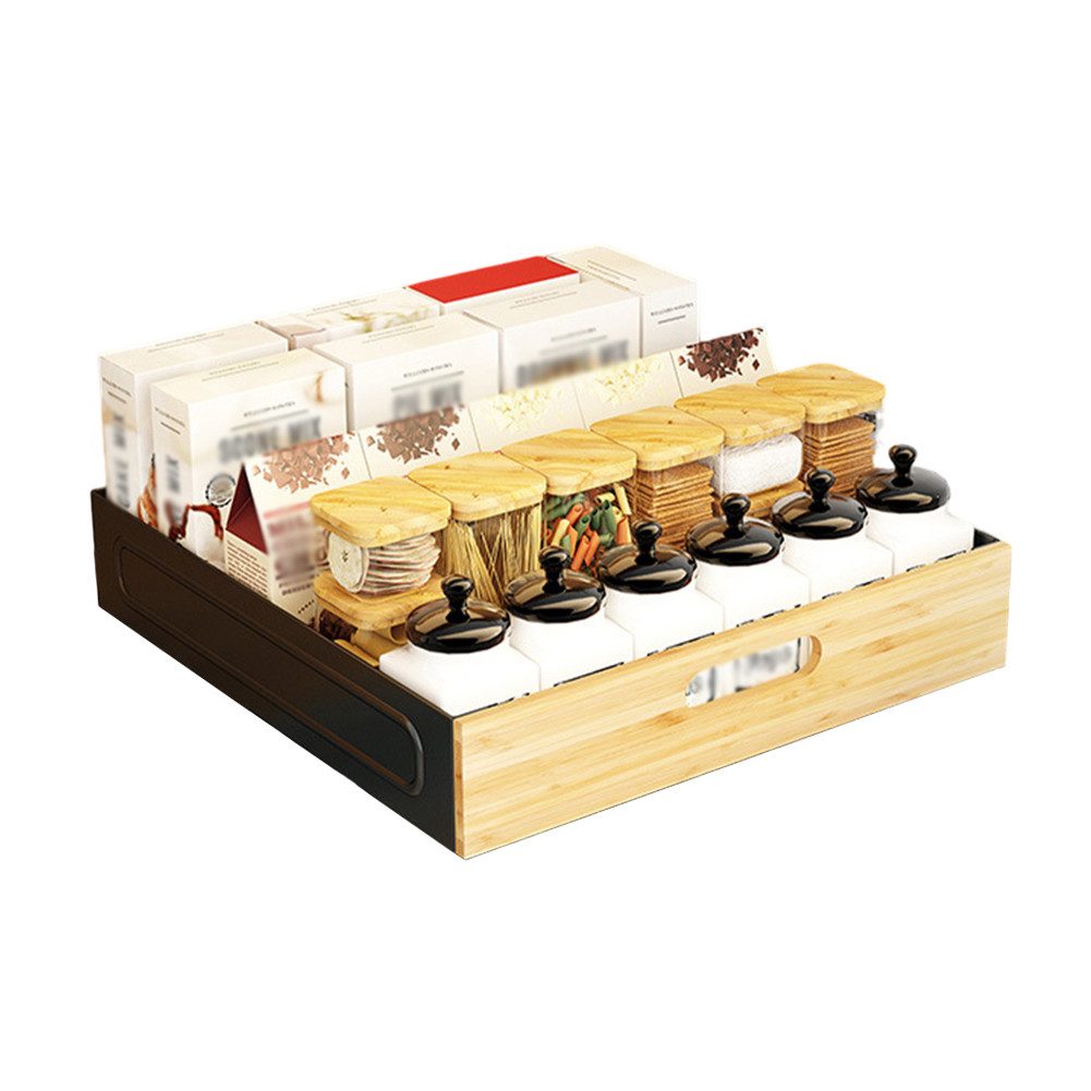 GarveeMore Küchenorganizer-Set Schrank Ausziehbare Schublade Carbon günstig online kaufen