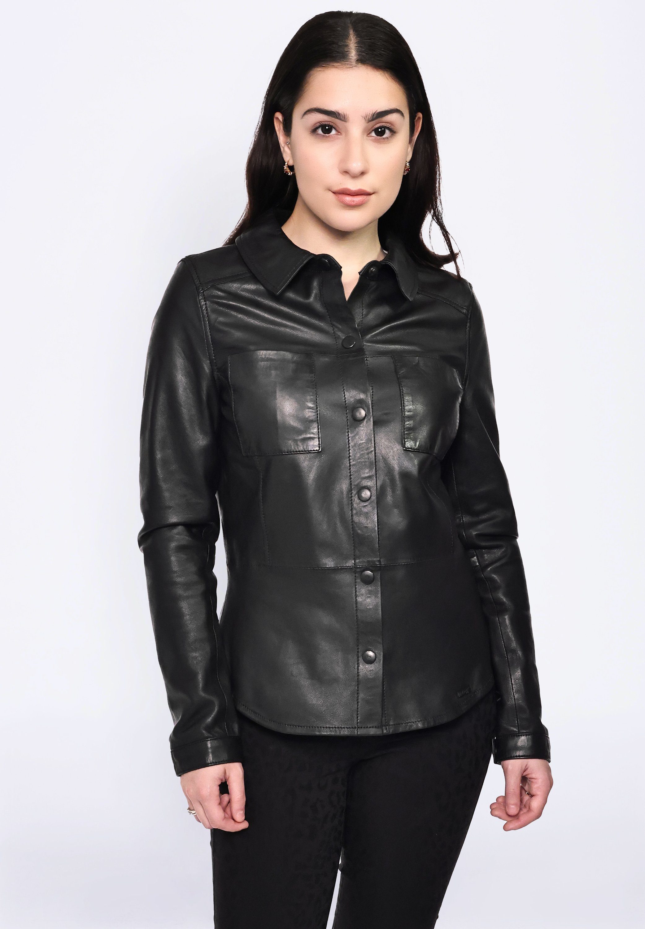 black 42020134 Lederjacke Maze